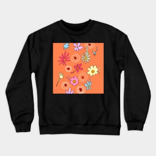 Doodle Botanical Pattern 1 Crewneck Sweatshirt